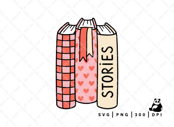 Download Valentine Retro Doodle Book Svg Png - Premium Bundle